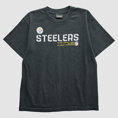 Pittsburgh Steelers Reebok 2000s T-Shirt Black Vintage - Fanatics