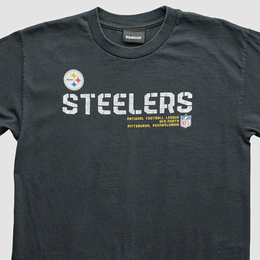 Pittsburgh Steelers Reebok 2000s T-Shirt Black Vintage - Fanatics