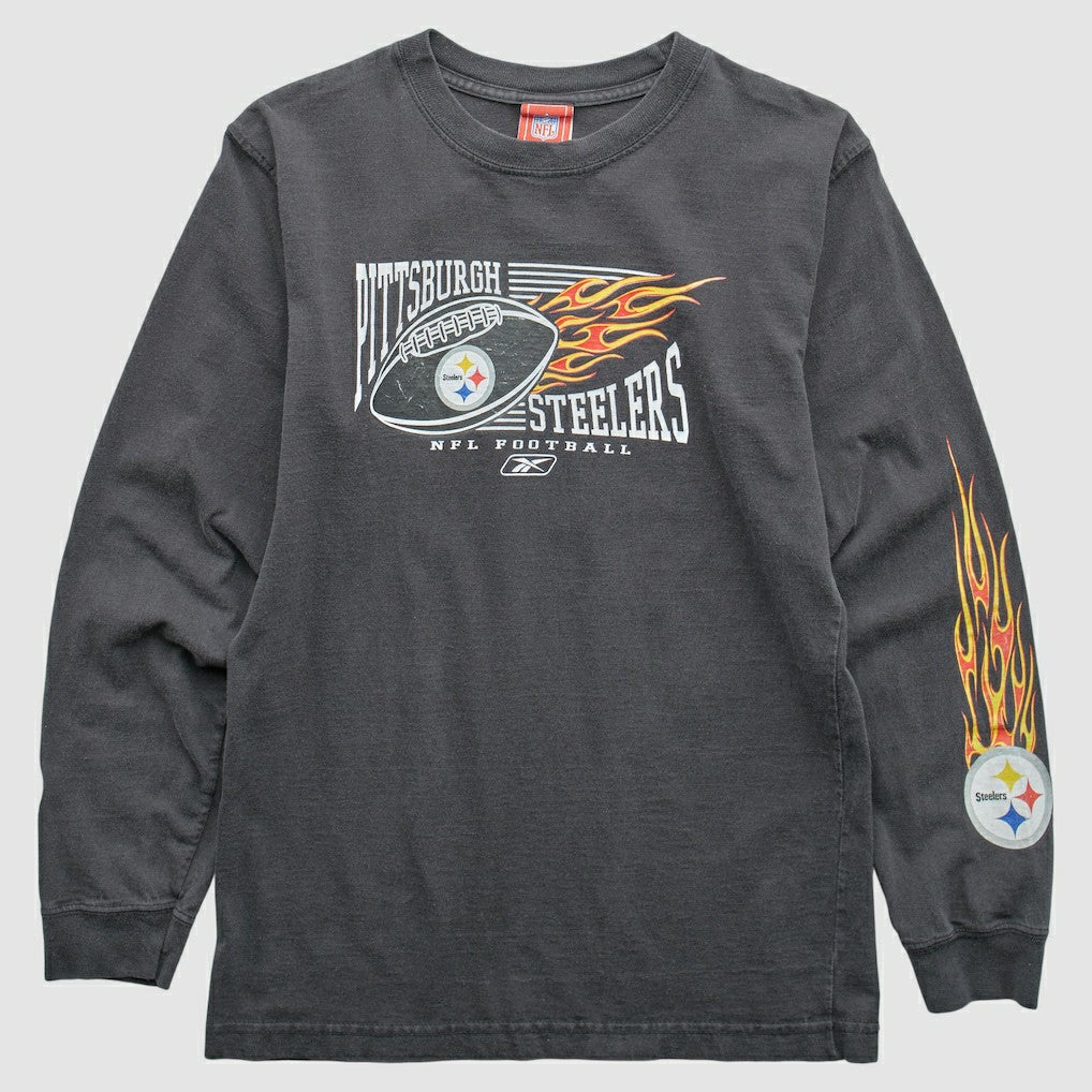 Pittsburgh Steelers NFL 2000s T-Shirt Gray Vintage - Fanatics