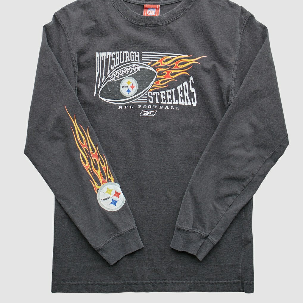 Pittsburgh Steelers NFL 2000s T-Shirt Gray Vintage - Fanatics