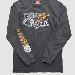 Pittsburgh Steelers NFL 2000s T-Shirt Gray Vintage - Fanatics