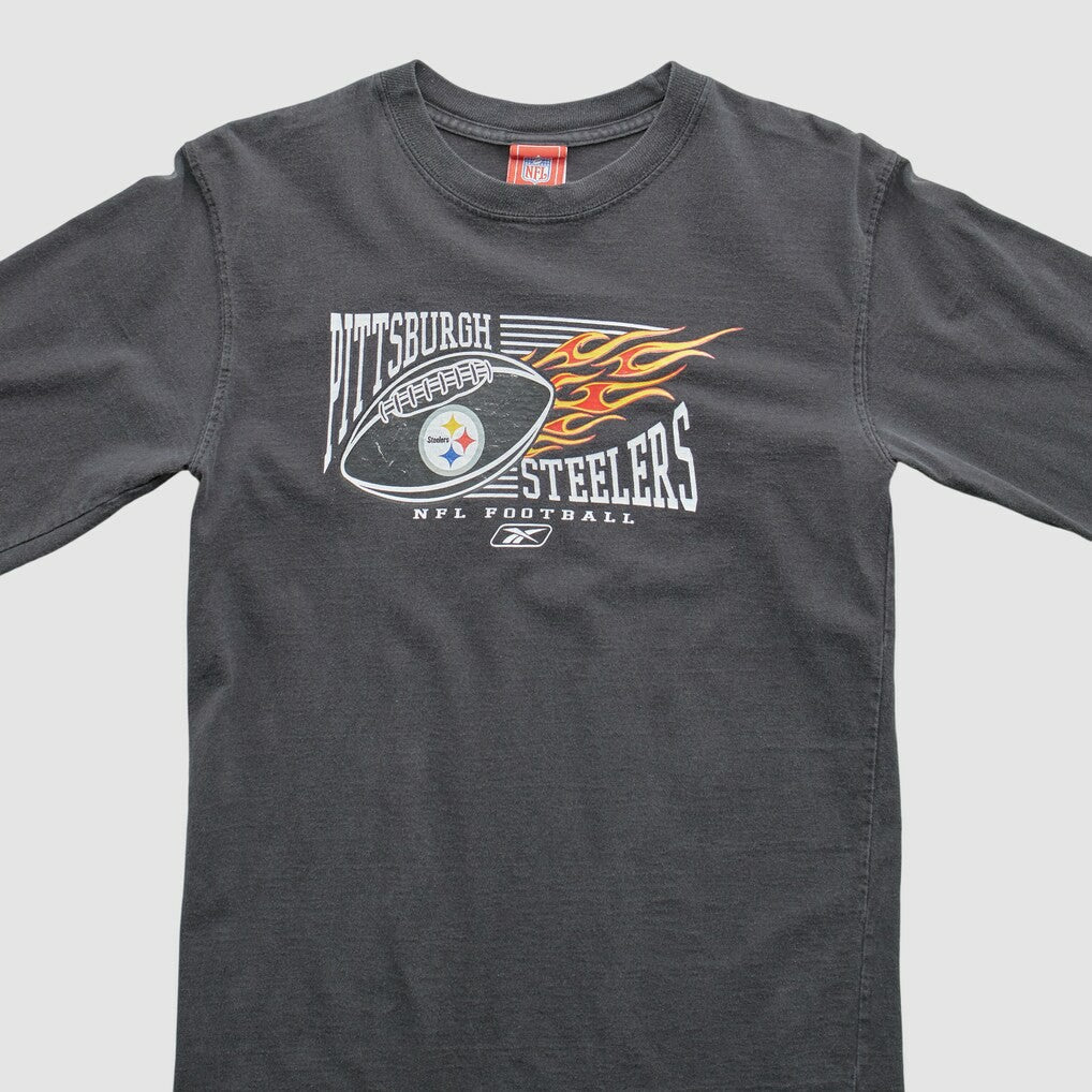 Pittsburgh Steelers NFL 2000s T-Shirt Gray Vintage - Fanatics