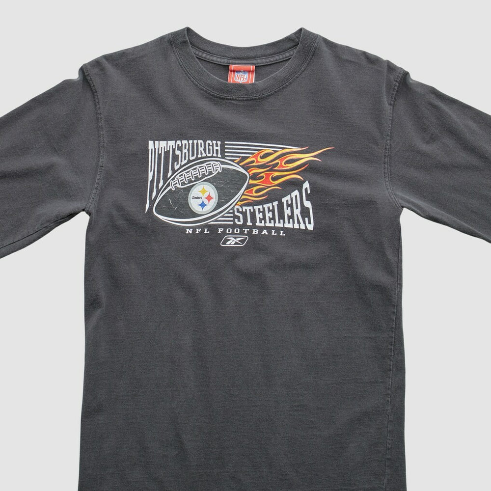 Pittsburgh Steelers NFL 2000s T-Shirt Gray Vintage - Fanatics