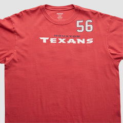 Houston Texans Reebok 2000s T-Shirt Red Vintage - Fanatics