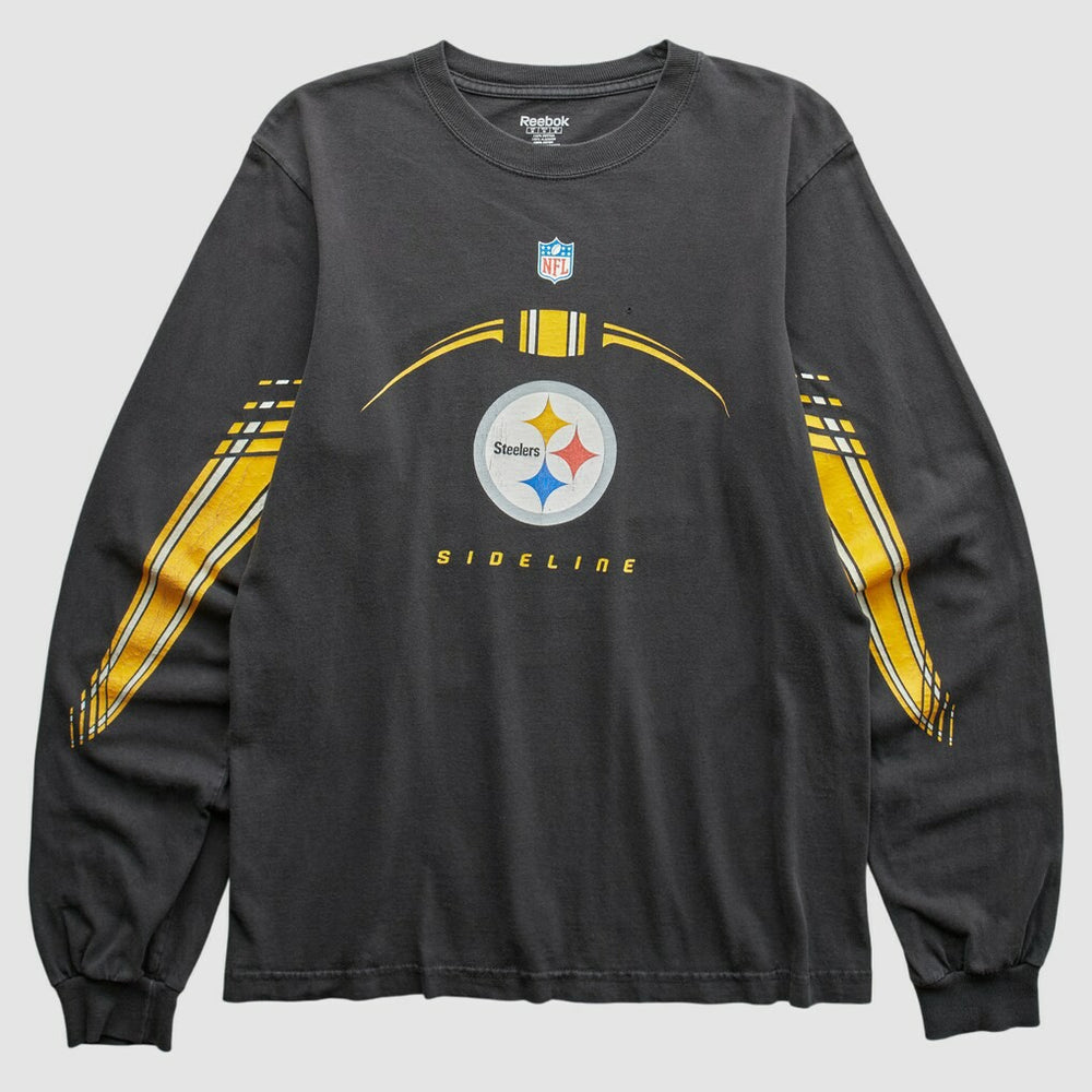 Pittsburgh Steelers Reebok 2000s T-Shirt Black Vintage - Fanatics
