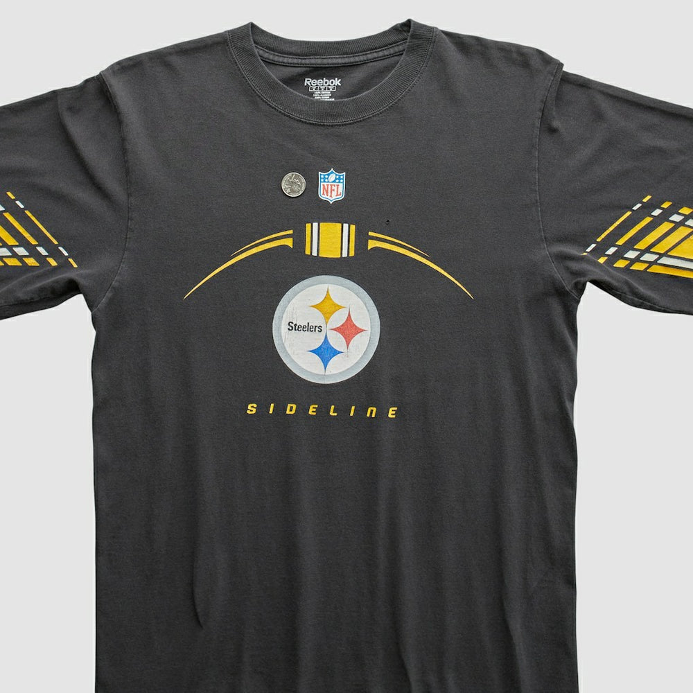 Pittsburgh Steelers Reebok 2000s T-Shirt Black Vintage - Fanatics