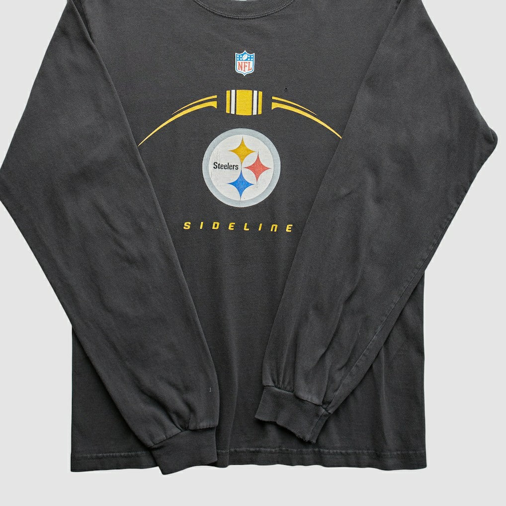 Pittsburgh Steelers Reebok 2000s T-Shirt Black Vintage - Fanatics