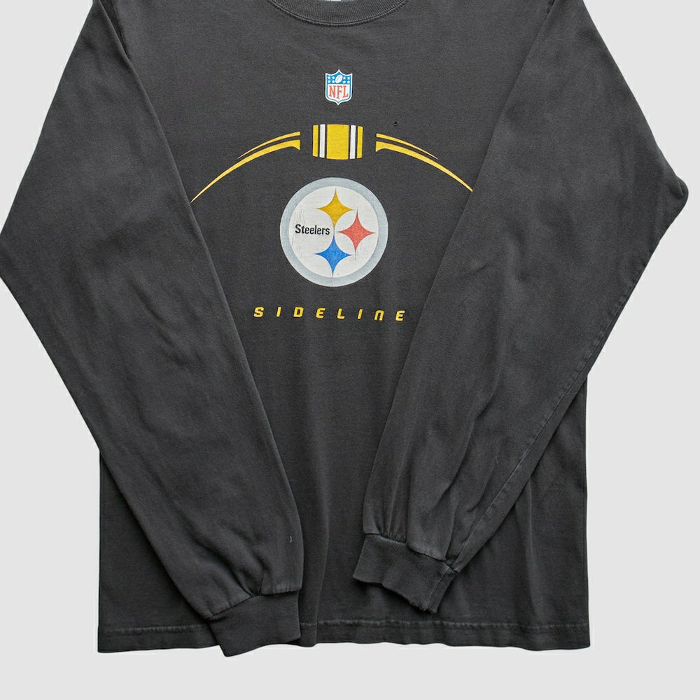 Pittsburgh Steelers Reebok 2000s T-Shirt Black Vintage - Fanatics