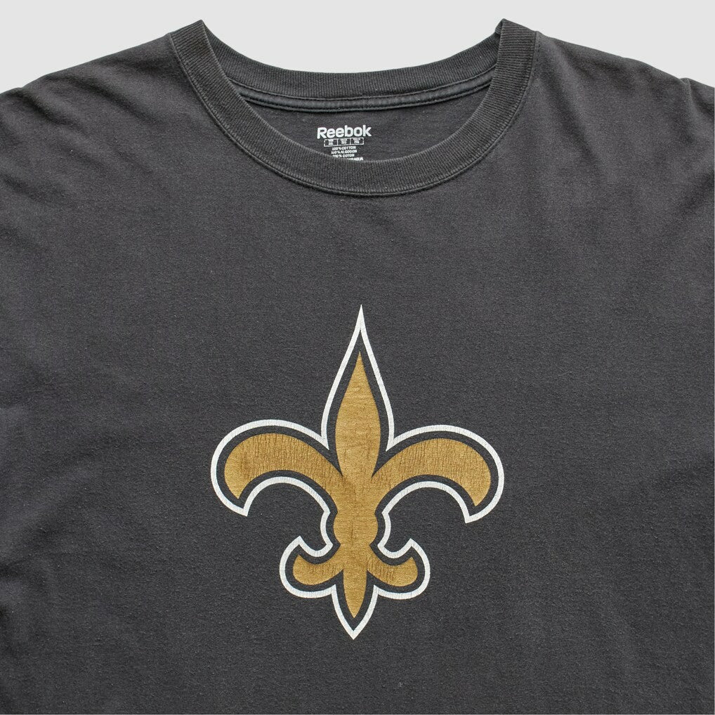 New Orleans Saints Reebok 2000s T-Shirt Black Vintage - Fanatics