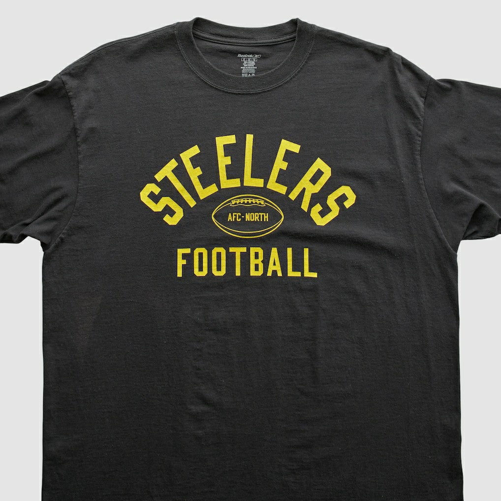 Pittsburgh Steelers Reebok 2000s T-Shirt Black Vintage - Fanatics