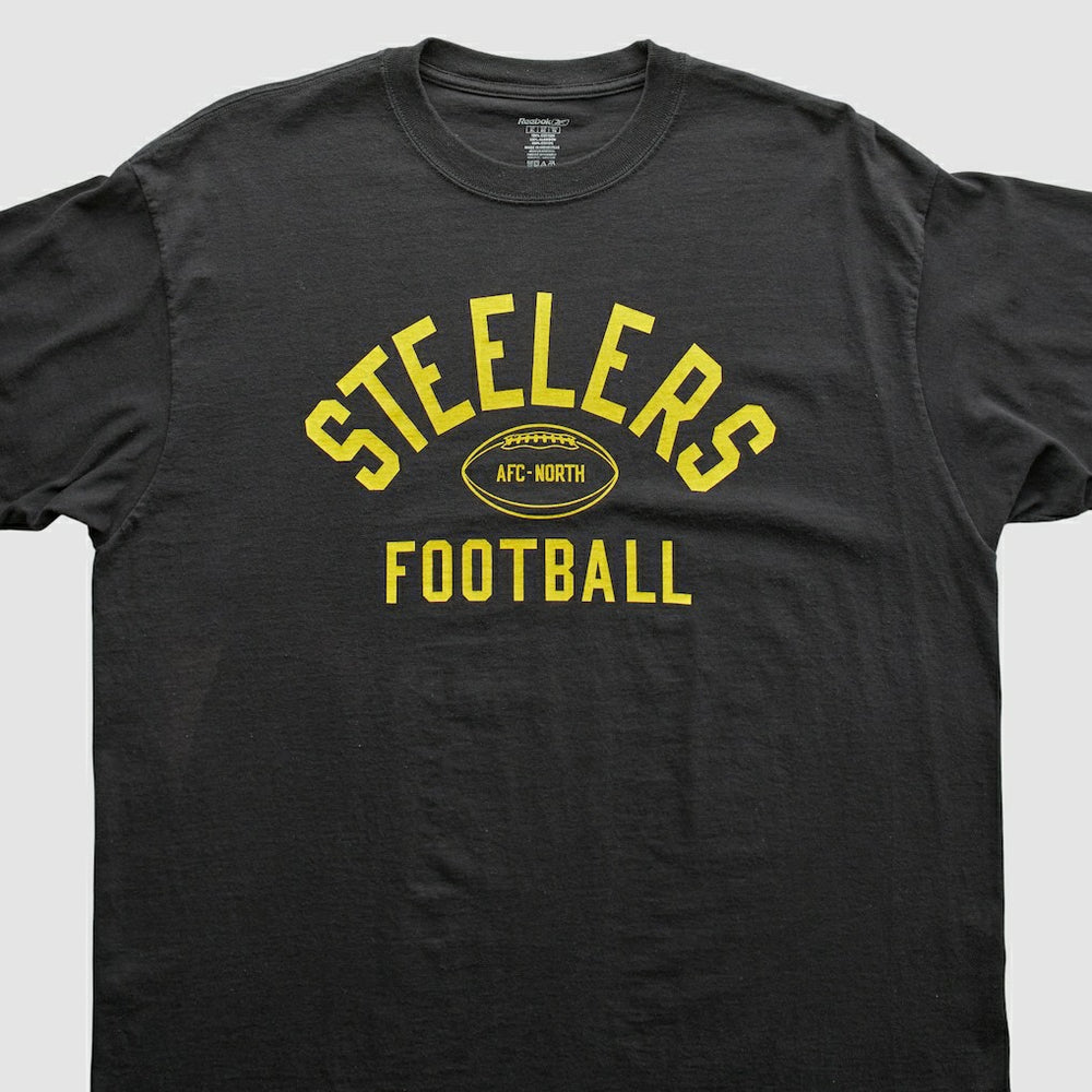 Pittsburgh Steelers Reebok 2000s T-Shirt Black Vintage - Fanatics