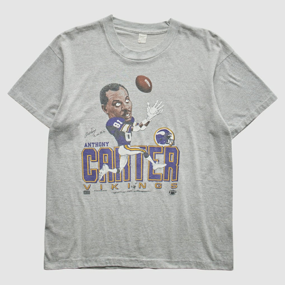 Minnesota Vikings 80s T-Shirt Gray Vintage - Fanatics