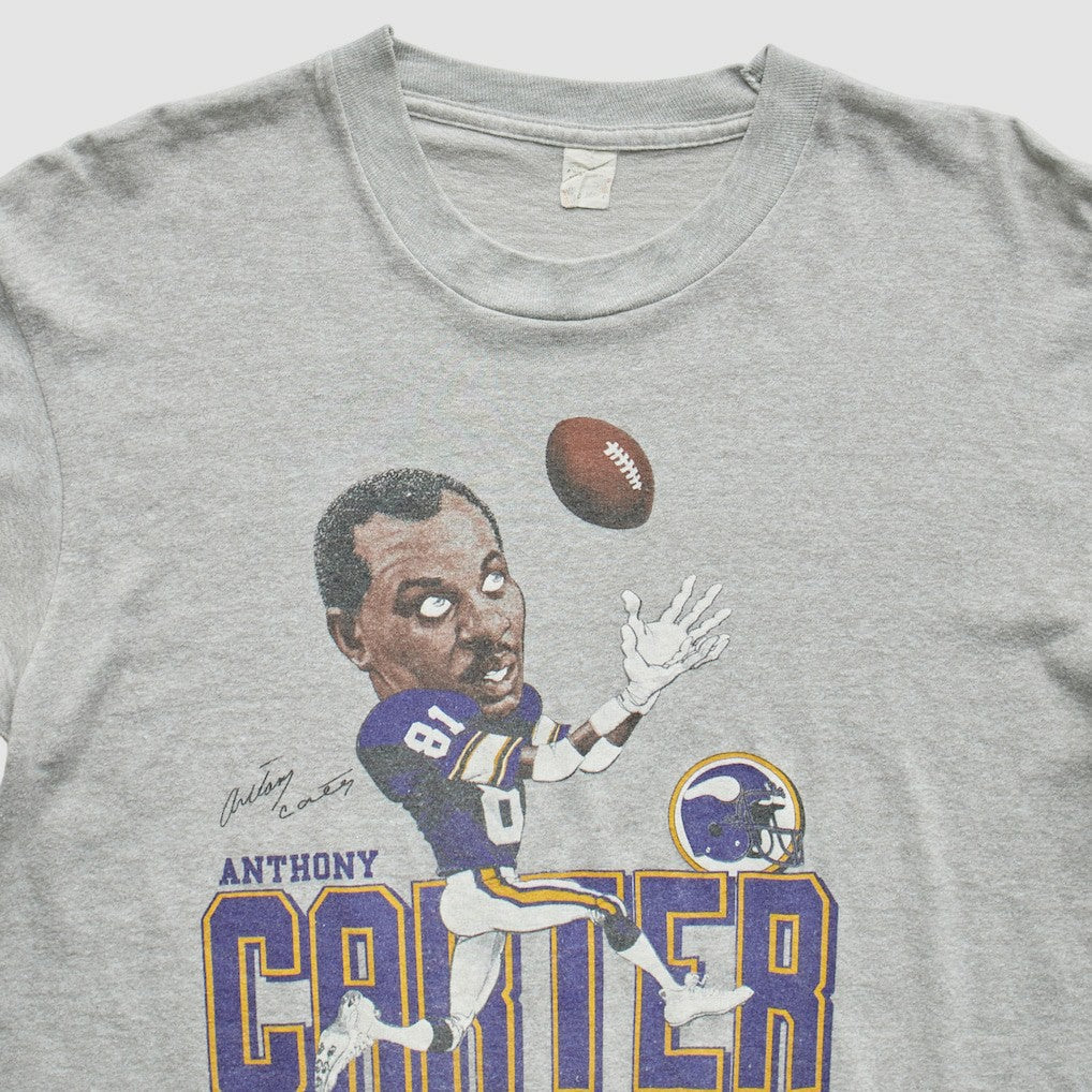 Minnesota Vikings 80s T-Shirt Gray Vintage - Fanatics