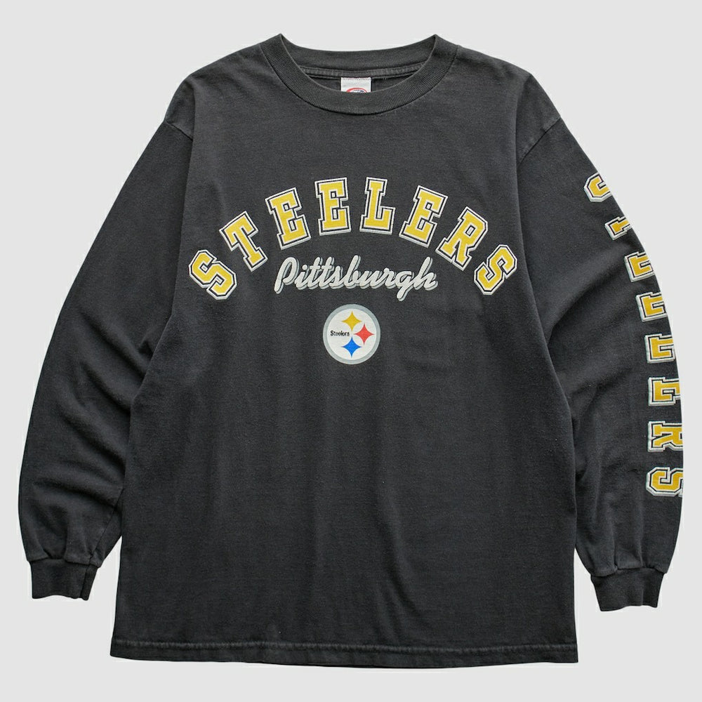 Pittsburgh Steelers 2000s T-Shirt Black Vintage - Fanatics