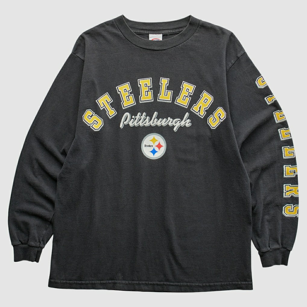Pittsburgh Steelers 2000s T-Shirt Black Vintage - Fanatics