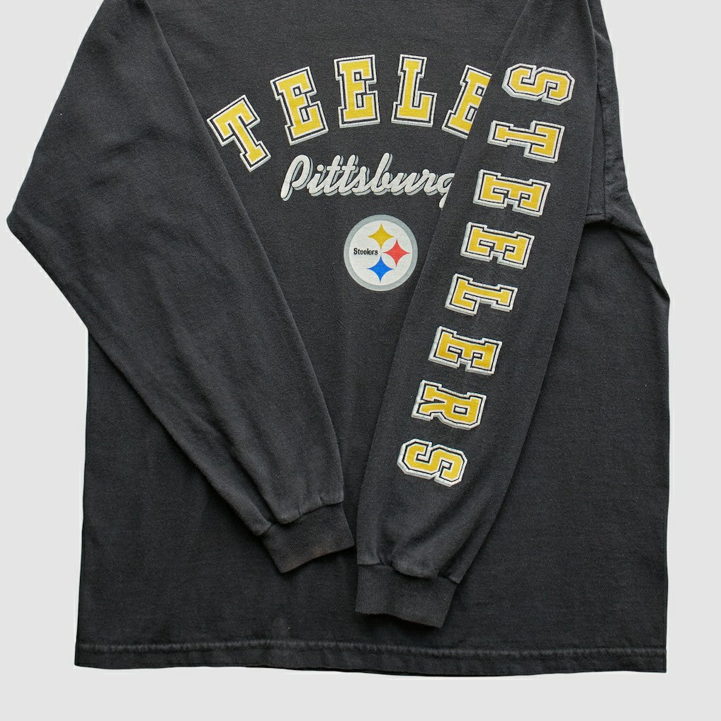 Pittsburgh Steelers 2000s T-Shirt Black Vintage - Fanatics