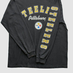 Pittsburgh Steelers 2000s T-Shirt Black Vintage - Fanatics