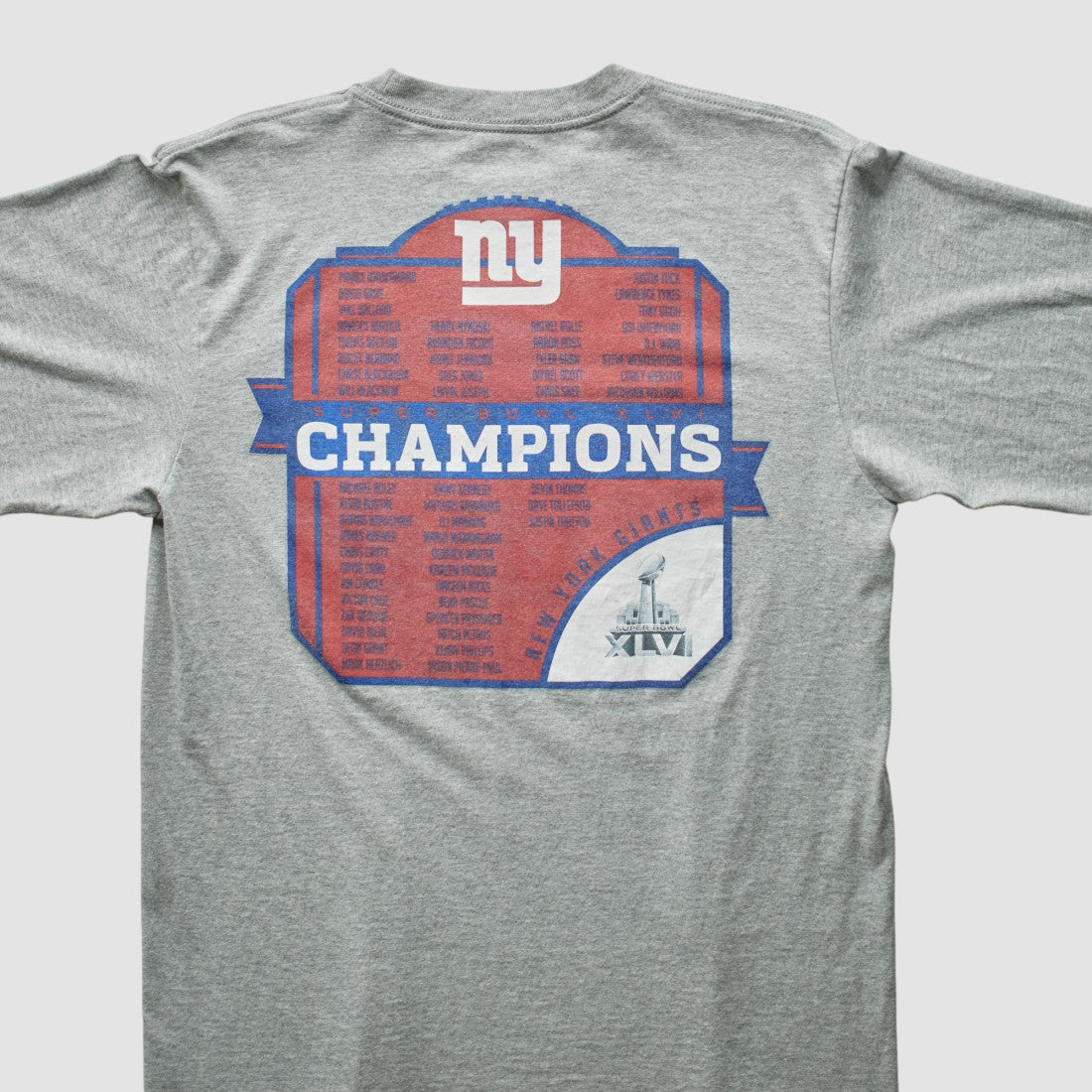 New York Giants Reebok 2012 T-Shirt Gray Vintage - Fanatics