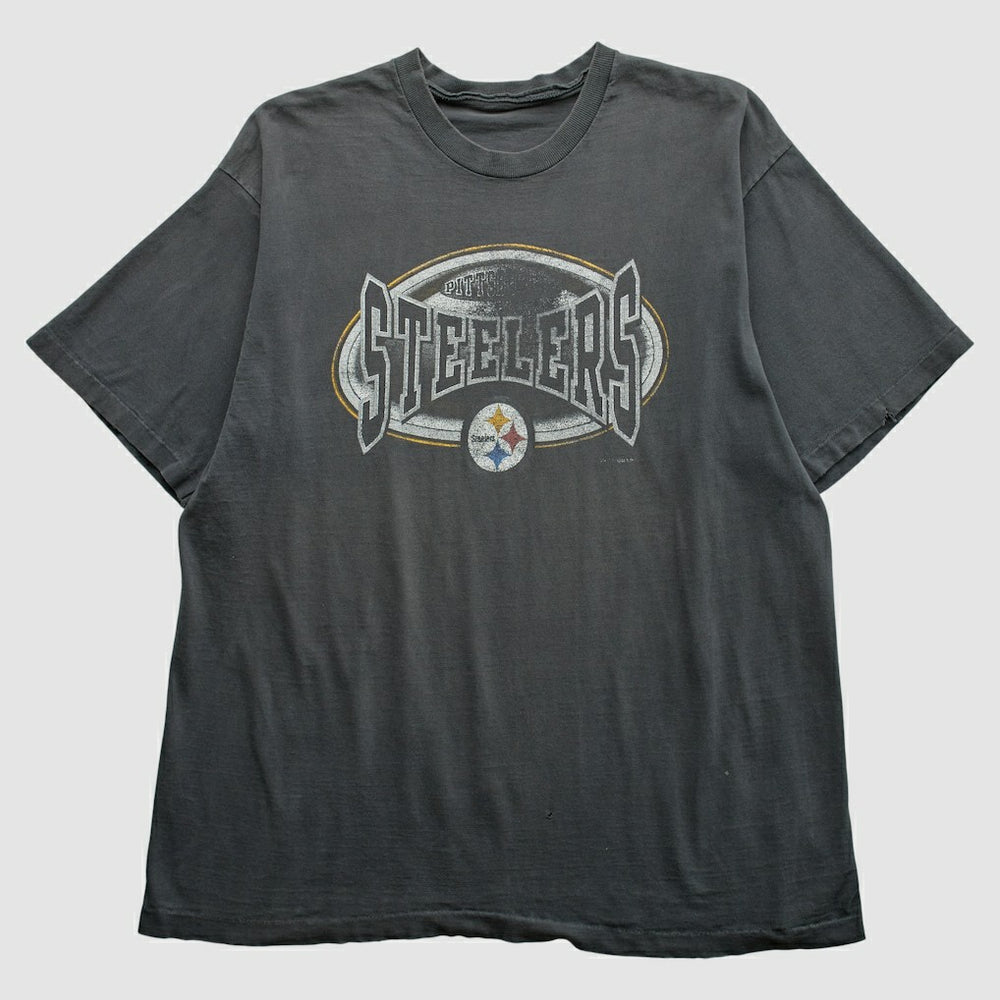 Pittsburgh Steelers 90s T-Shirt Gray Vintage - Fanatics