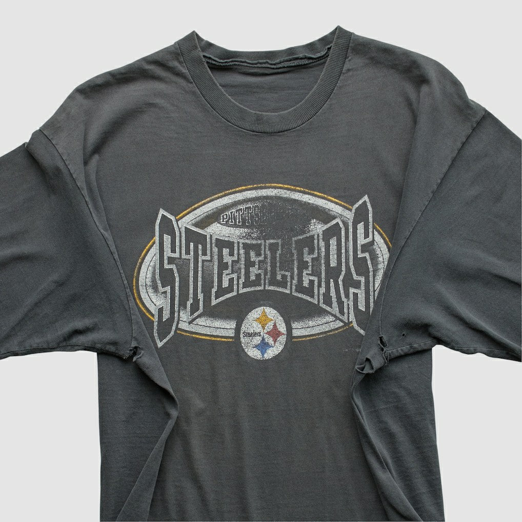 Pittsburgh Steelers 90s T-Shirt Gray Vintage - Fanatics