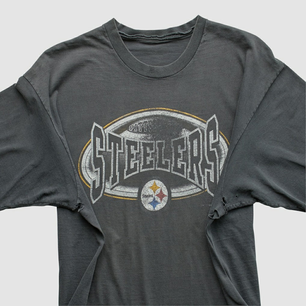 Pittsburgh Steelers 90s T-Shirt Gray Vintage - Fanatics