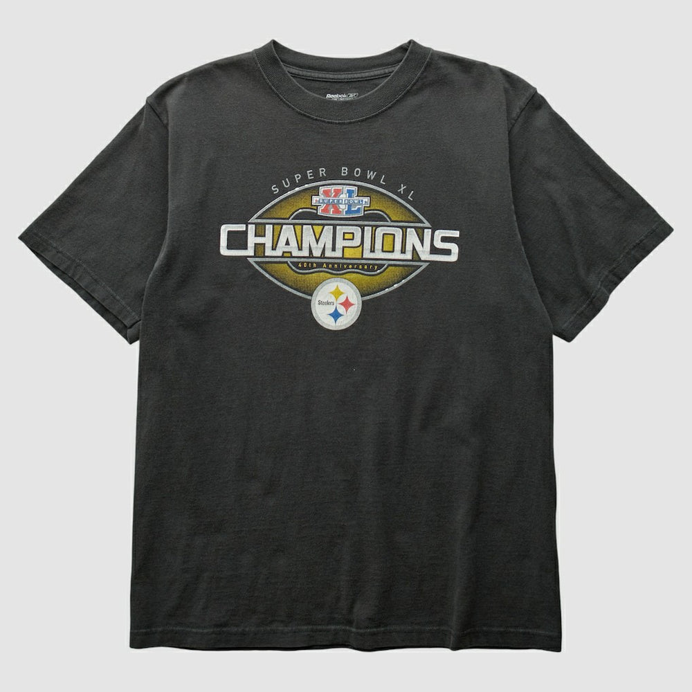 Pittsburgh Steelers Reebok 2006 T-Shirt Black Vintage - Fanatics