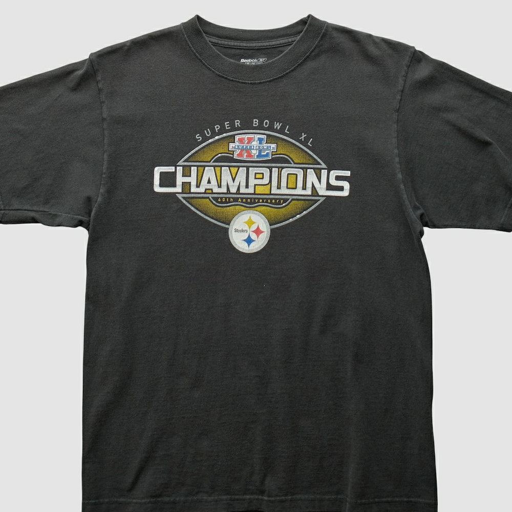 Pittsburgh Steelers Reebok 2006 T-Shirt Black Vintage - Fanatics