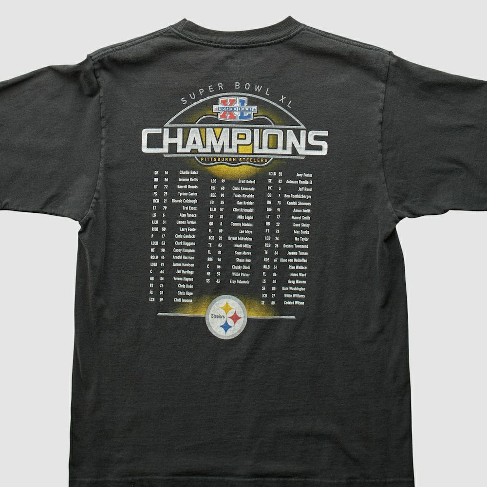 Pittsburgh Steelers Reebok 2006 T-Shirt Black Vintage - Fanatics