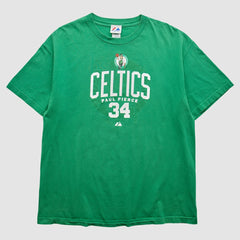 Vintage - Boston Celtics Majestic 2000s T-Shirt - Green Vintage