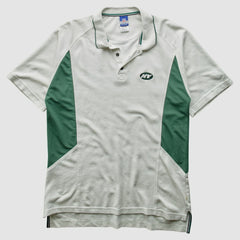 New York Jets Reebok 2000s Polo 3 Buttons T-Shirt White Vintage - Fanatics