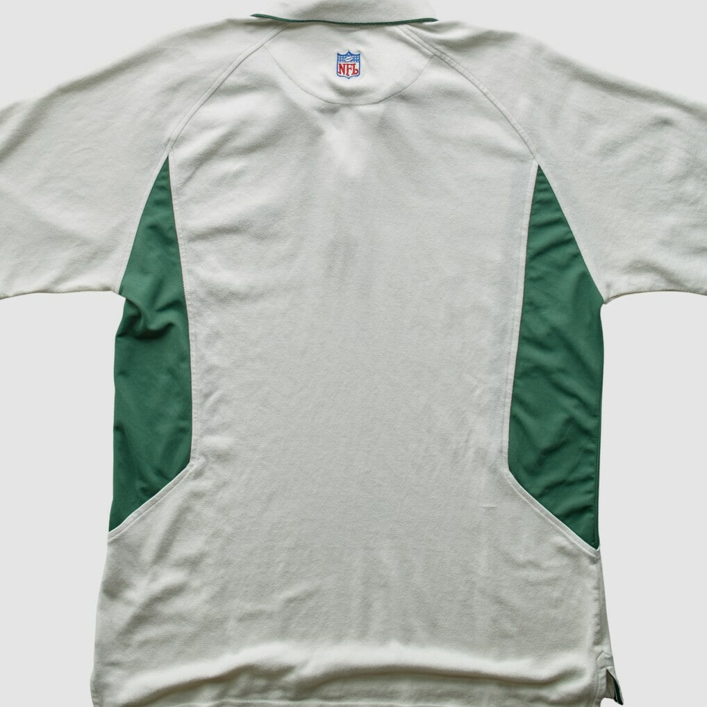 New York Jets Reebok 2000s Polo 3 Buttons T-Shirt White Vintage - Fanatics