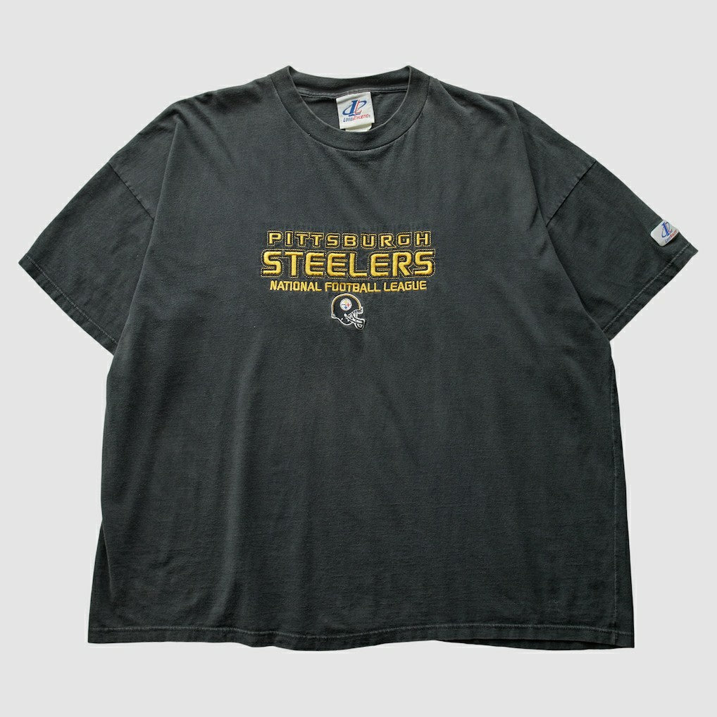 Pittsburgh Steelers Logo Athletic 2000s T-Shirt Black Vintage - Fanatics