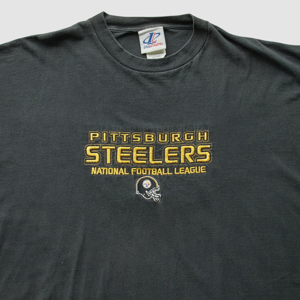 Pittsburgh Steelers Logo Athletic 2000s T-Shirt Black Vintage - Fanatics