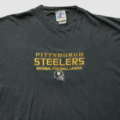 Pittsburgh Steelers Logo Athletic 2000s T-Shirt Black Vintage - Fanatics