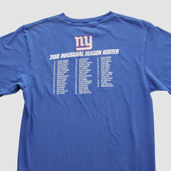 New York Giants 2010 T-Shirt Blue Vintage - Fanatics