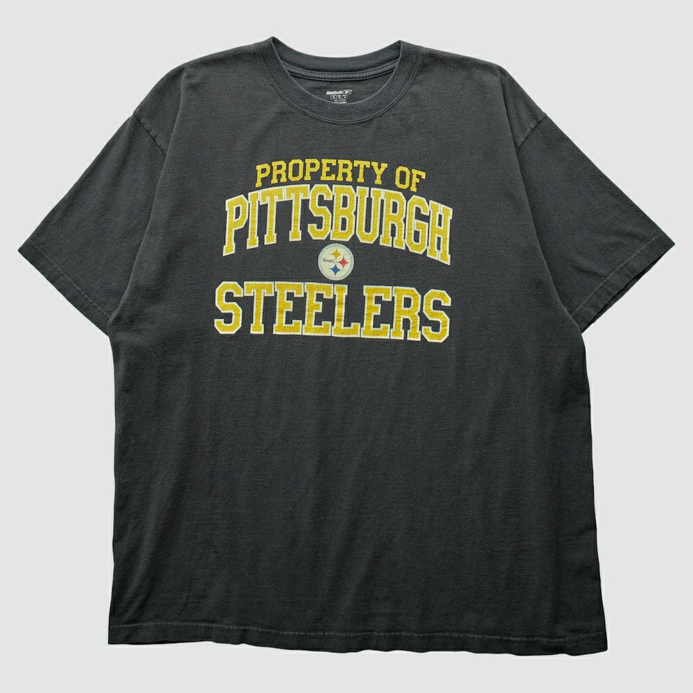 Pittsburgh Steelers Reebok 2000s T-Shirt Black Vintage - Fanatics