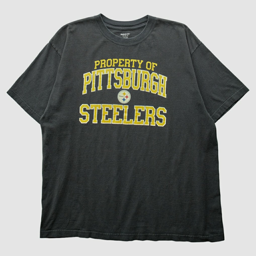 Pittsburgh Steelers Reebok 2000s T-Shirt Black Vintage - Fanatics