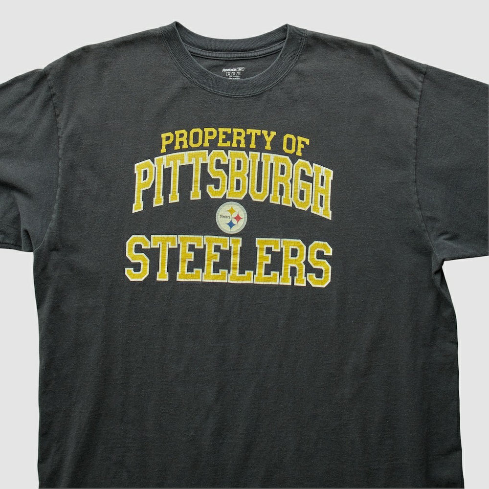 Pittsburgh Steelers Reebok 2000s T-Shirt Black Vintage - Fanatics