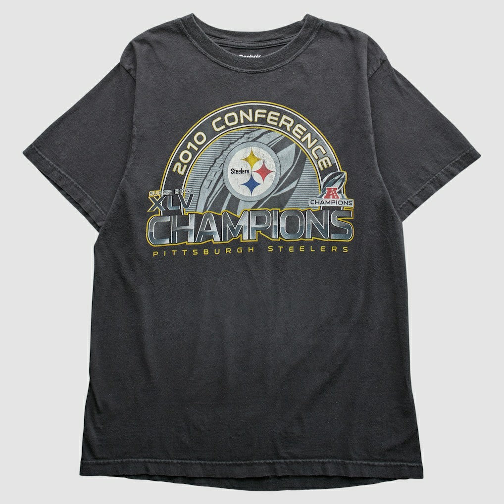 Pittsburgh Steelers Reebok 2010 T-Shirt Black Vintage - Fanatics