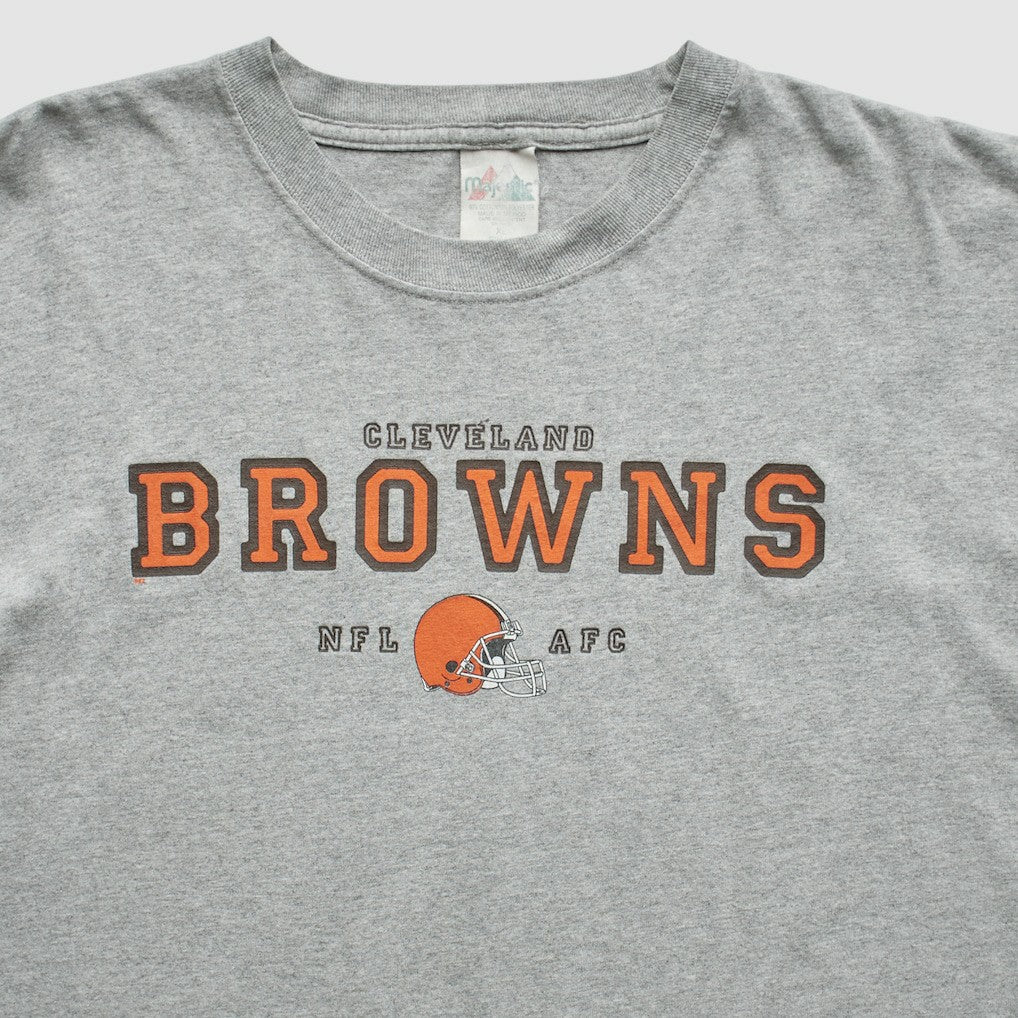 Cleveland Browns Majestic 2000s T-Shirt Gray Vintage - Fanatics