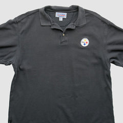 Pittsburgh Steelers Starter 90s Polo Black Vintage - Fanatics