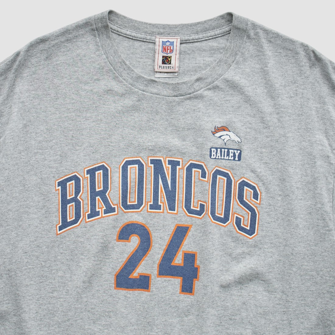Denver Broncos NFL 2000s T-Shirt Gray Vintage - Fanatics