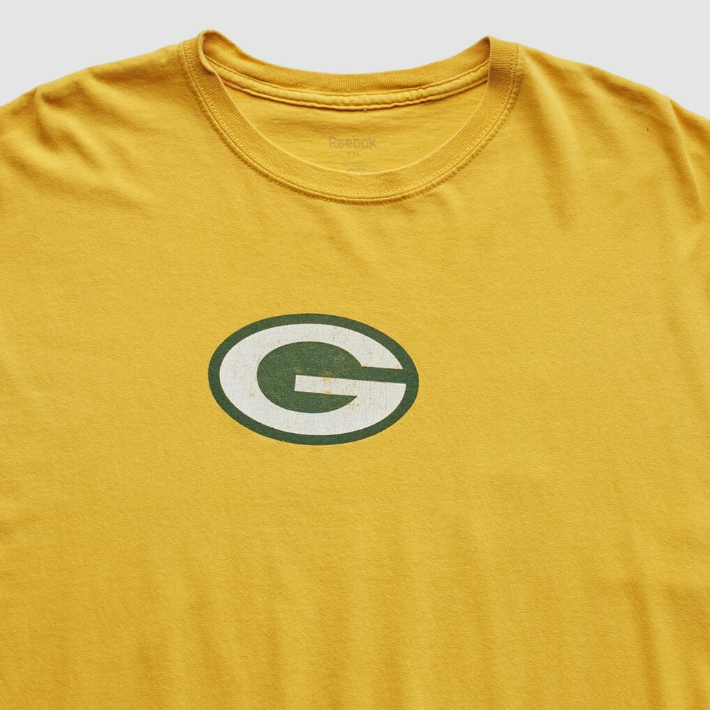 Green Bay Packers Reebok 2000s T-Shirt Yellow Vintage - Fanatics