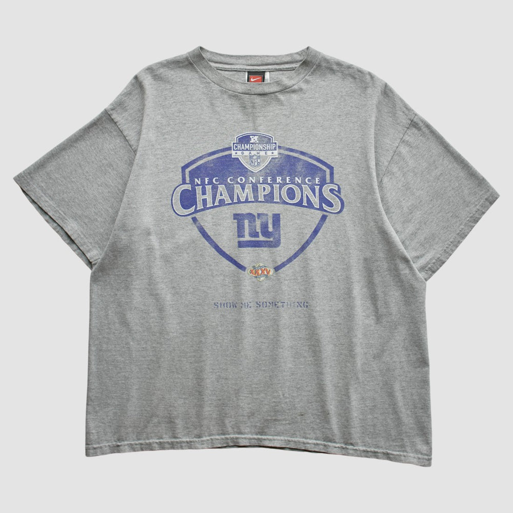 New York Giants 2000 T-Shirt Gray Vintage - Fanatics