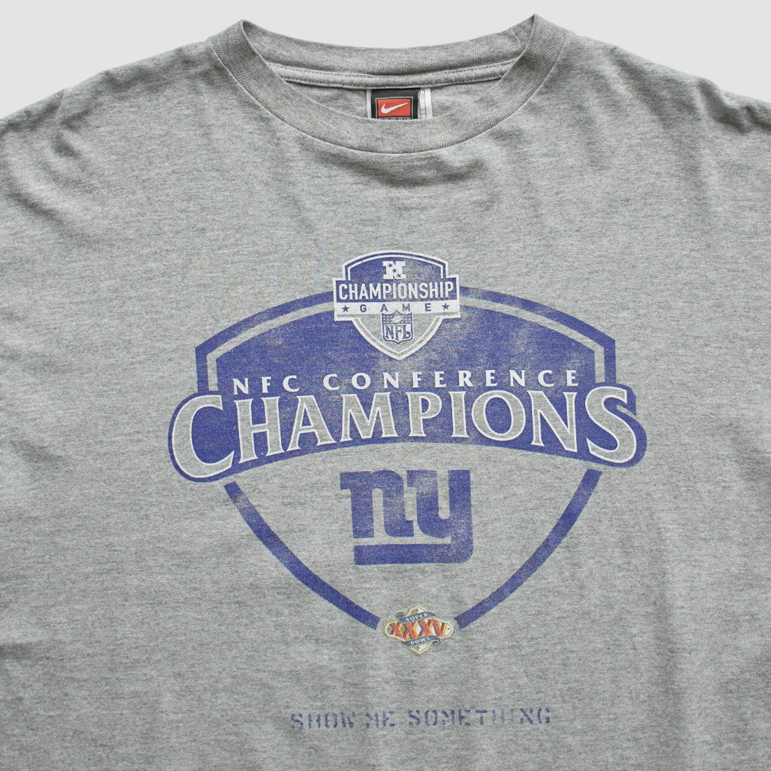 New York Giants 2000 T-Shirt Gray Vintage - Fanatics