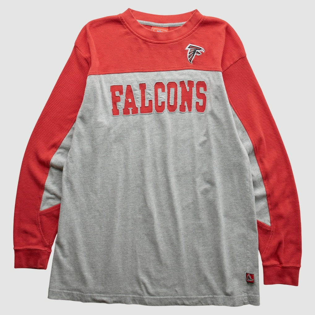 Atlanta Falcons NFL 2000s Long Sleeve T-Shirt Gray Vintage - Fanatics