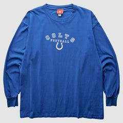Indianapolis Colts NFL 2000s Long Sleeve T-Shirt Blue Vintage - Fanatics