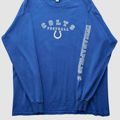Indianapolis Colts NFL 2000s Long Sleeve T-Shirt Blue Vintage - Fanatics