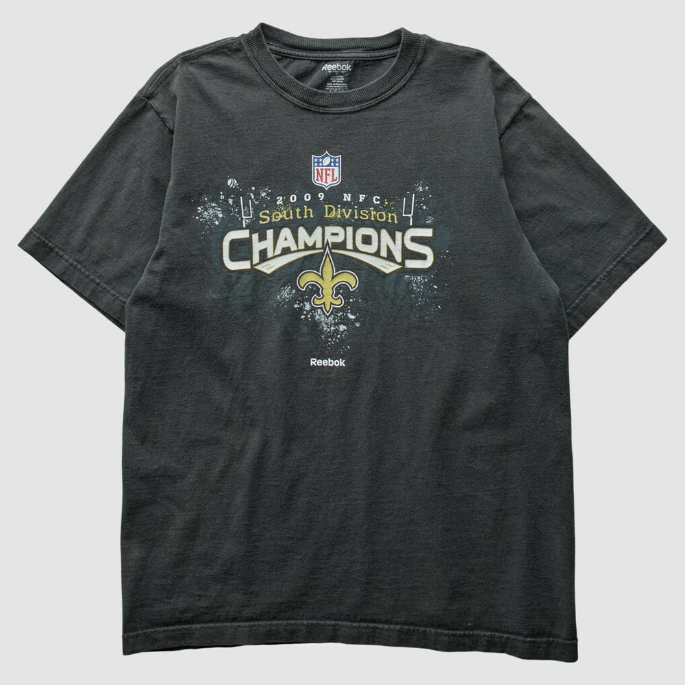 New Orleans Saints Reebok 2009 T-Shirt Black Vintage - Fanatics