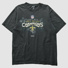 New Orleans Saints Reebok 2009 T-Shirt Black Vintage - Fanatics